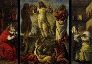 BOTTICELLI, Sandro Transfiguration, St Jerome, St Augustine oil on canvas